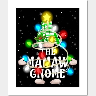 Mamaw Gnome Christmas Matching Family Shirt Posters and Art